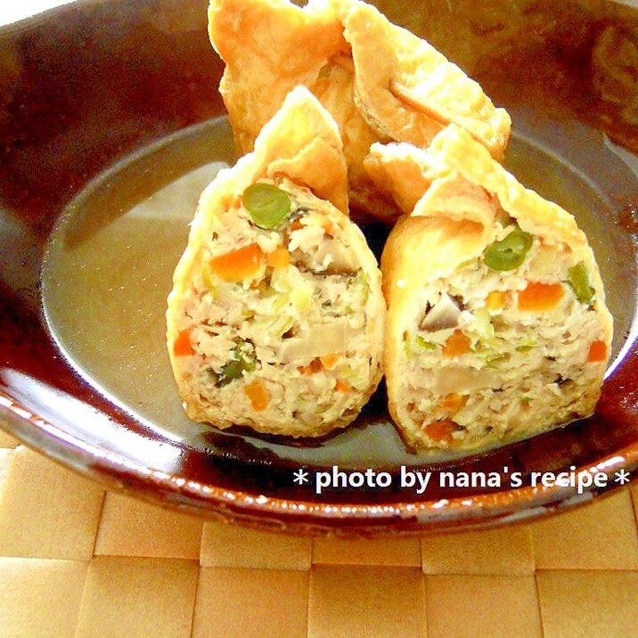 お弁当に 鳥ひき肉とお揚げでがんもどき風巾着煮 レシピ 作り方 By Nana S Recipe 楽天レシピ お弁当に 鳥ひき肉とお揚げでがんもどき風巾着煮 レシピ 作り方 By Nana S Recipe 楽天レシピ